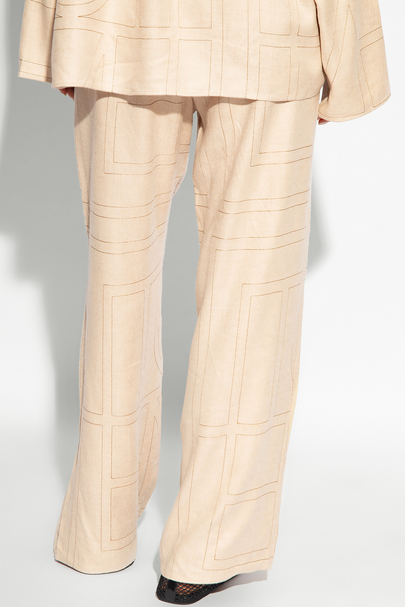 パンツ TOTEME Woman Pants Beige 242WRB1641FB0103 272 P00895576.jpg